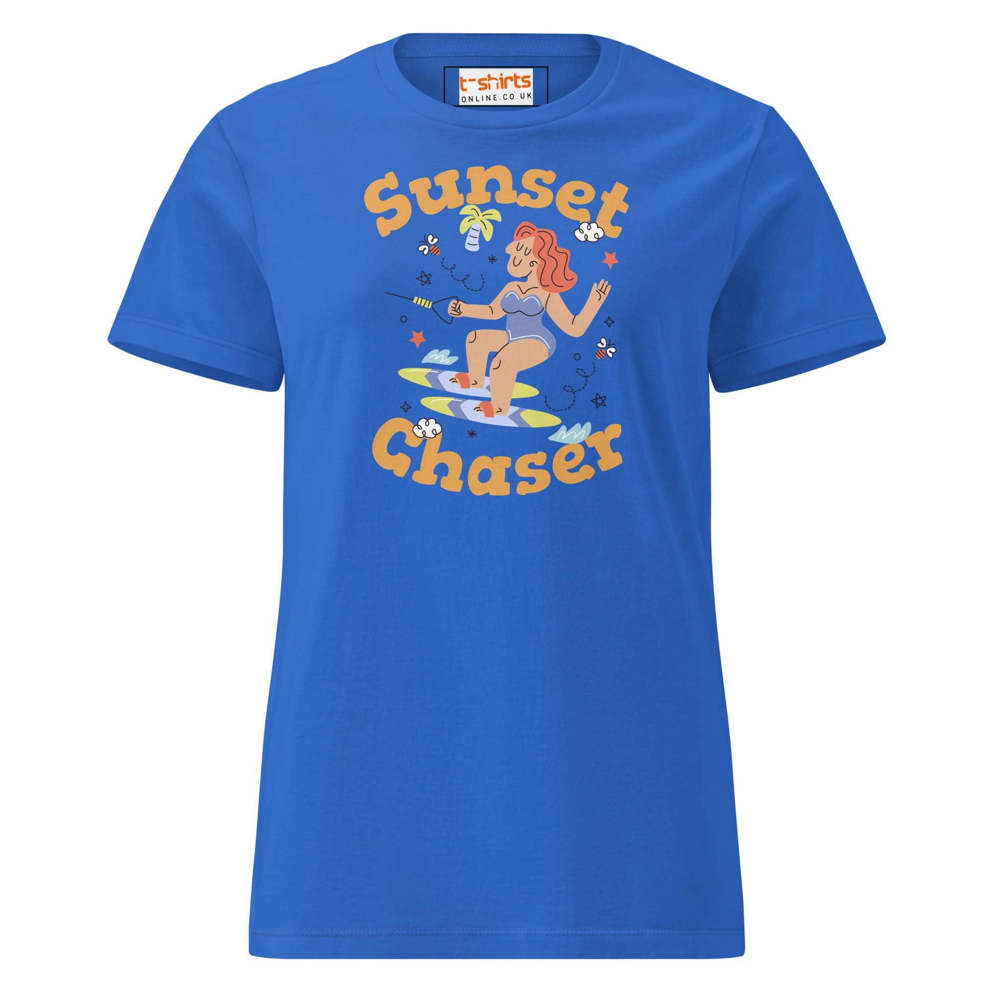 Sunset Chaser T-Shirt | Women's Soft Semi - Fitted Tee - Royal - T-Shirts Online