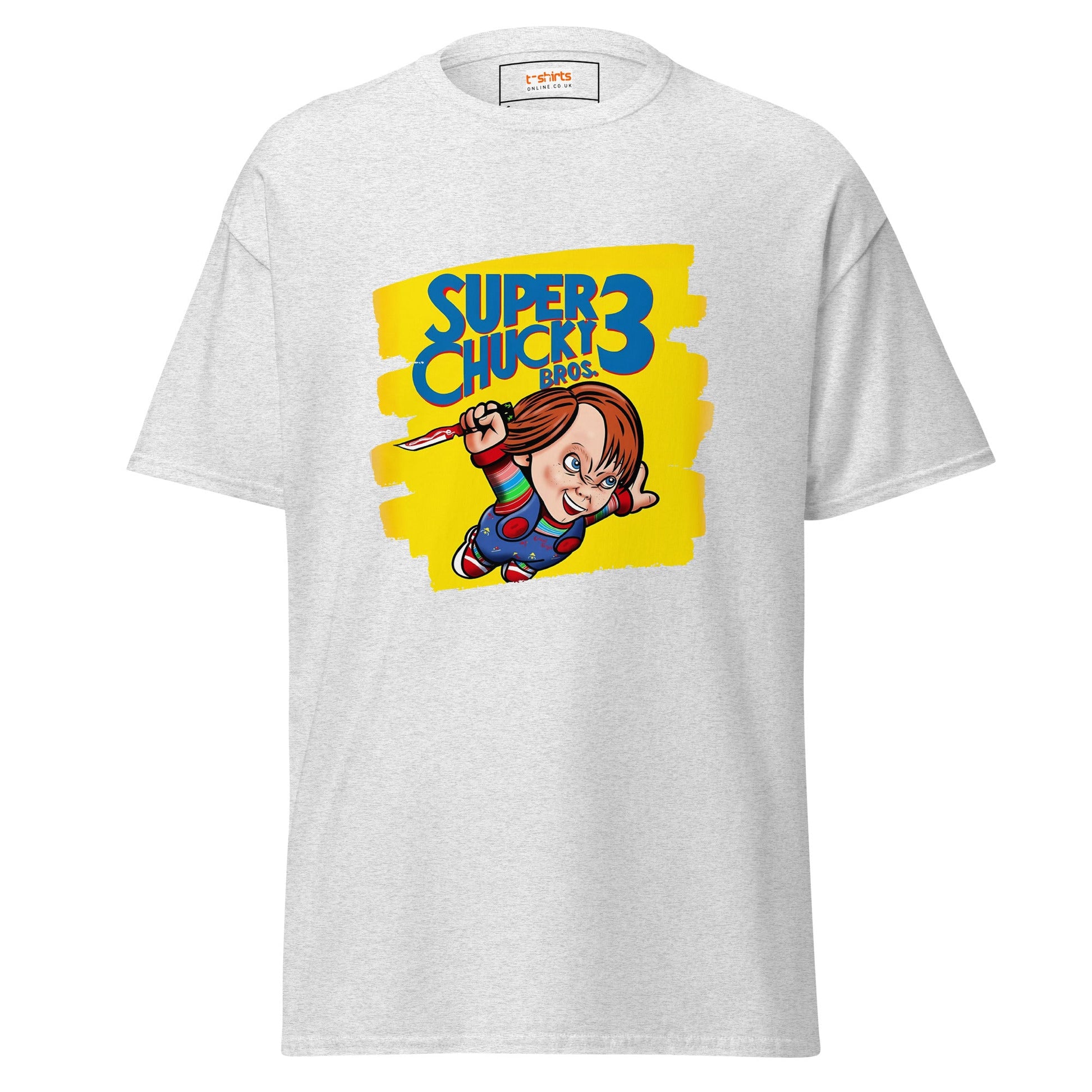 Super Chucky Bros 3 | Horror Gaming T-Shirt - Ash - T-Shirts Online