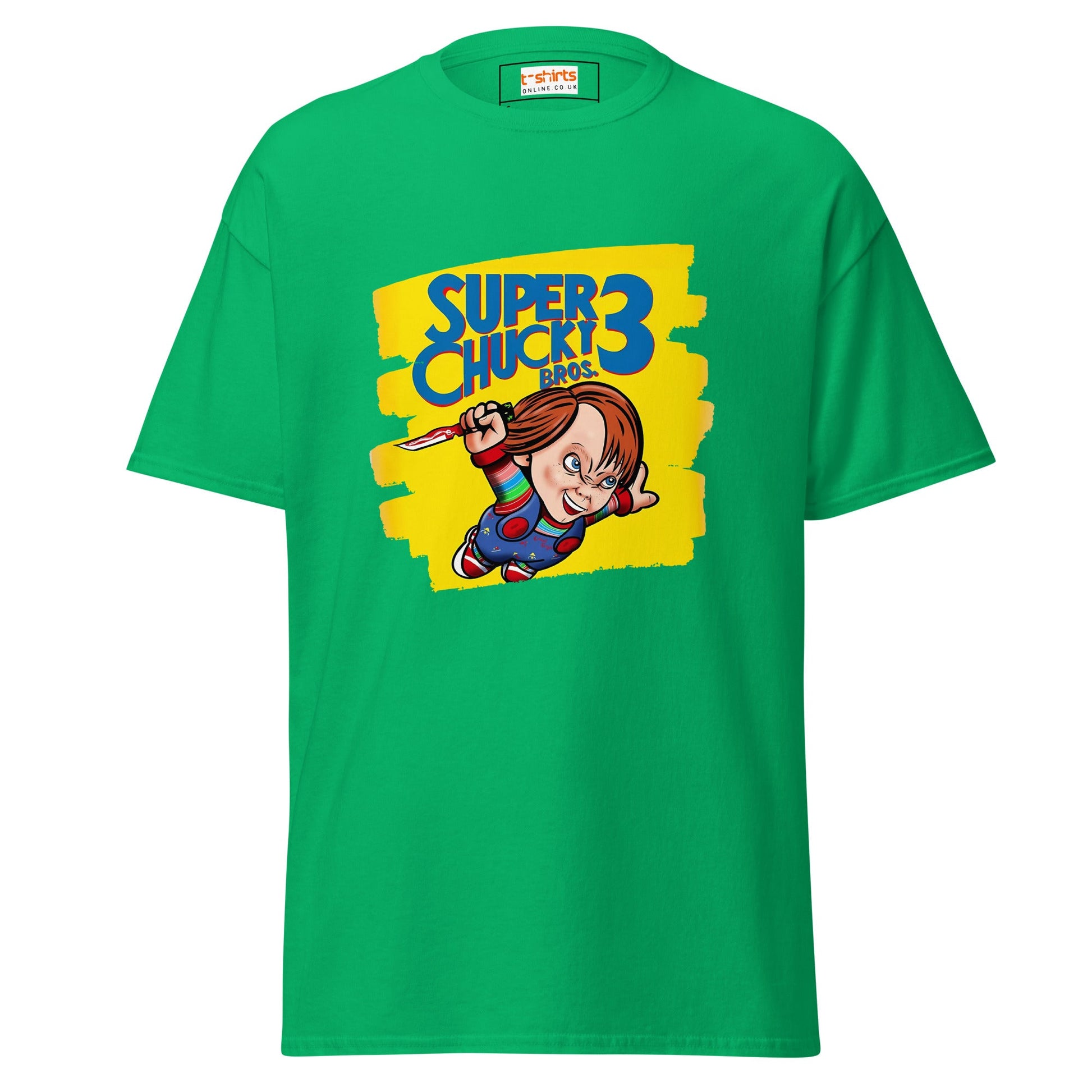 Super Chucky Bros 3 | Horror Gaming T-Shirt - Irish Green - T-Shirts Online