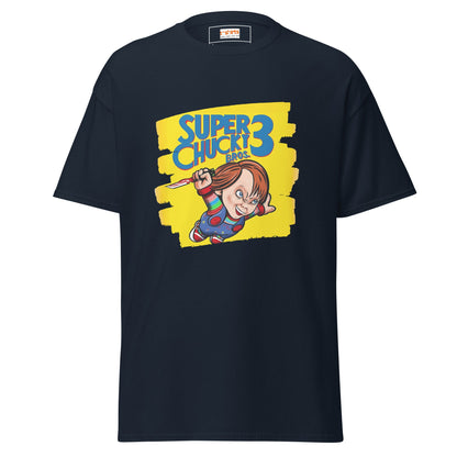 Super Chucky Bros 3 | Horror Gaming T-Shirt - Navy - T-Shirts Online