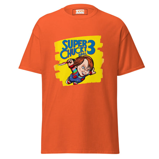 Super Chucky Bros 3 | Horror Gaming T-Shirt - Orange - T-Shirts Online
