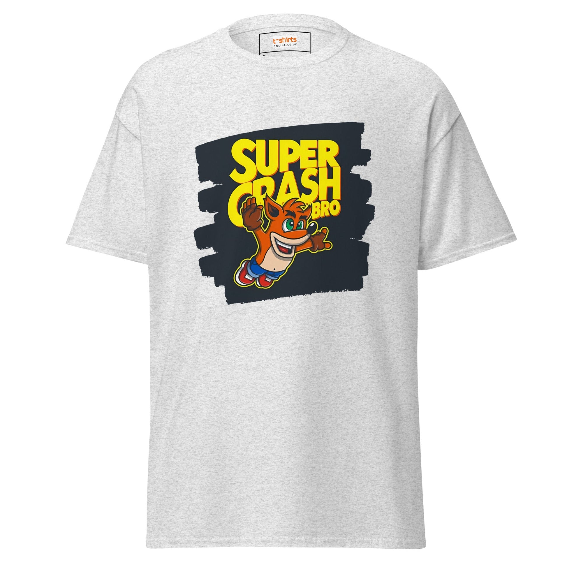 Super Crash Bros | Gaming Mashup T-Shirt - Ash - T-Shirts Online