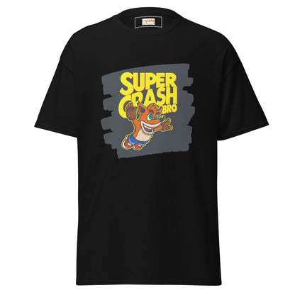 Super Crash Bros | Gaming Mashup T-Shirt - Black - T-Shirts Online