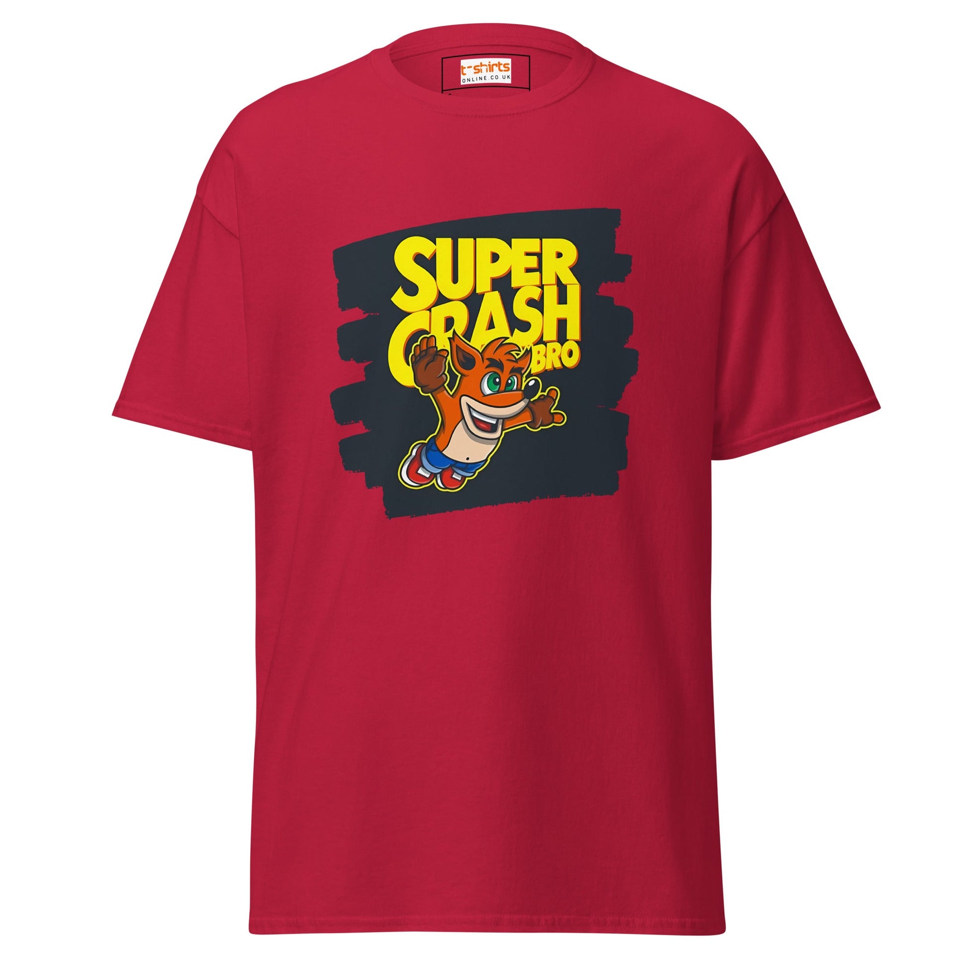 Super Crash Bros | Gaming Mashup T-Shirt - Cardinal - T-Shirts Online