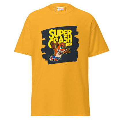 Super Crash Bros | Gaming Mashup T-Shirt - Gold - T-Shirts Online