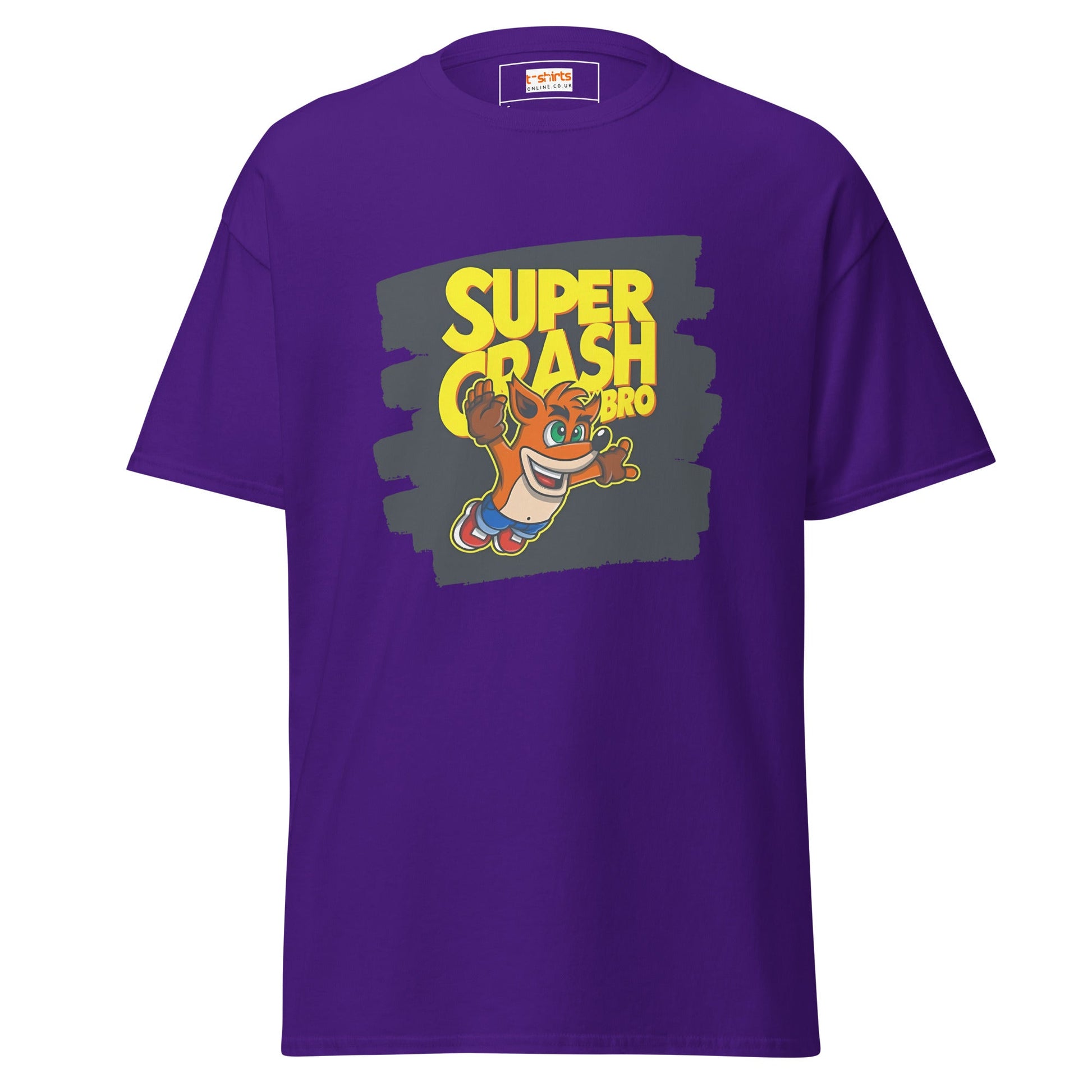 Super Crash Bros | Gaming Mashup T-Shirt - Purple - T-Shirts Online