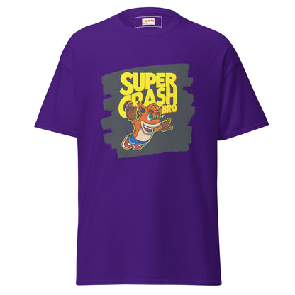 Super Crash Bros | Gaming Mashup T-Shirt - Purple - T-Shirts Online