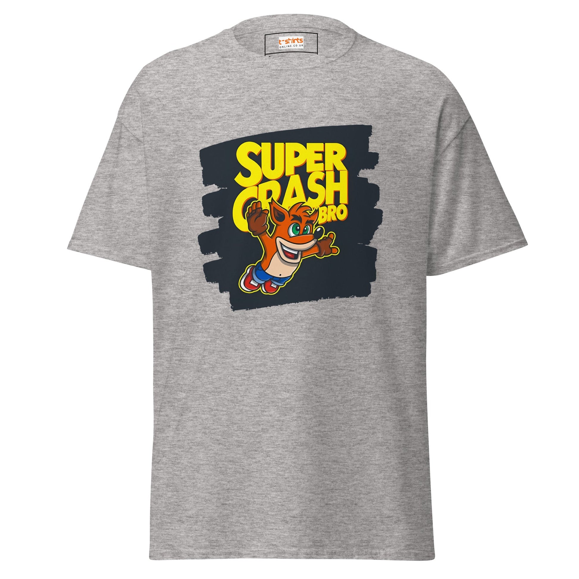 Super Crash Bros | Gaming Mashup T-Shirt - Sport Grey - T-Shirts Online
