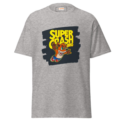 Super Crash Bros | Gaming Mashup T-Shirt - Sport Grey - T-Shirts Online