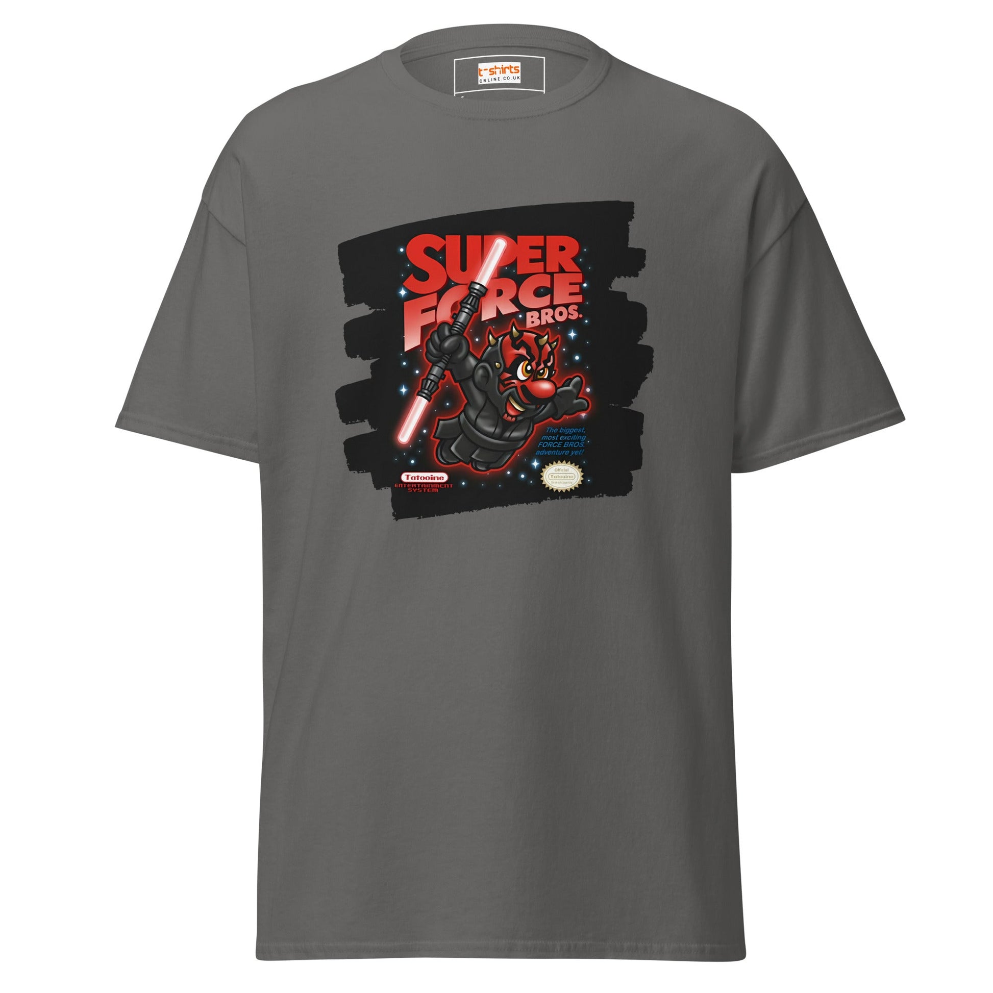 Super Force Bros | Movie Gaming T-Shirt - Charcoal - T-Shirts Online