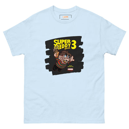 Super Freddie 3 | Mashup Gamer Movie T-Shirt - Light Blue - T-Shirts Online