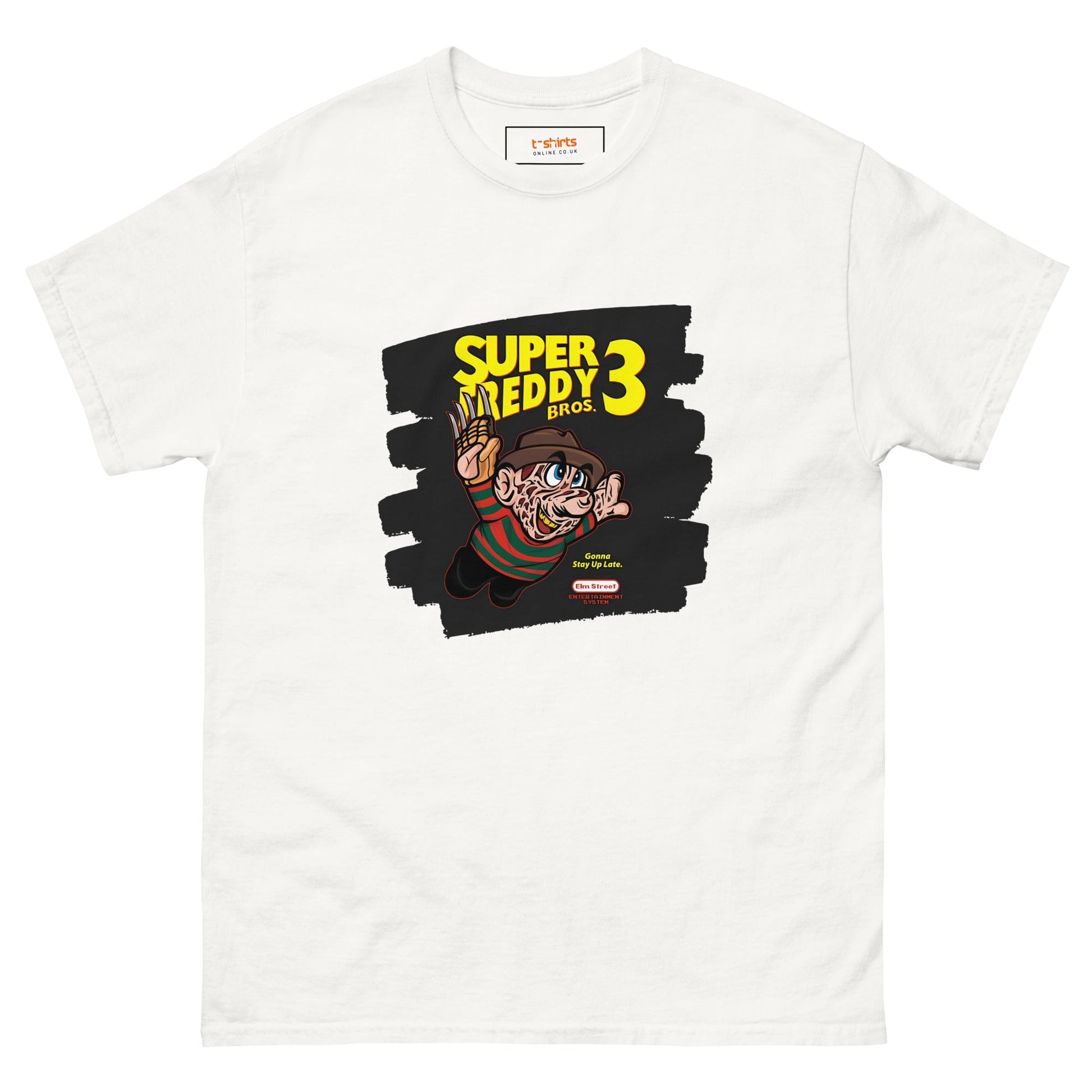 Super Freddie 3 | Mashup Gamer Movie T-Shirt - White - T-Shirts Online
