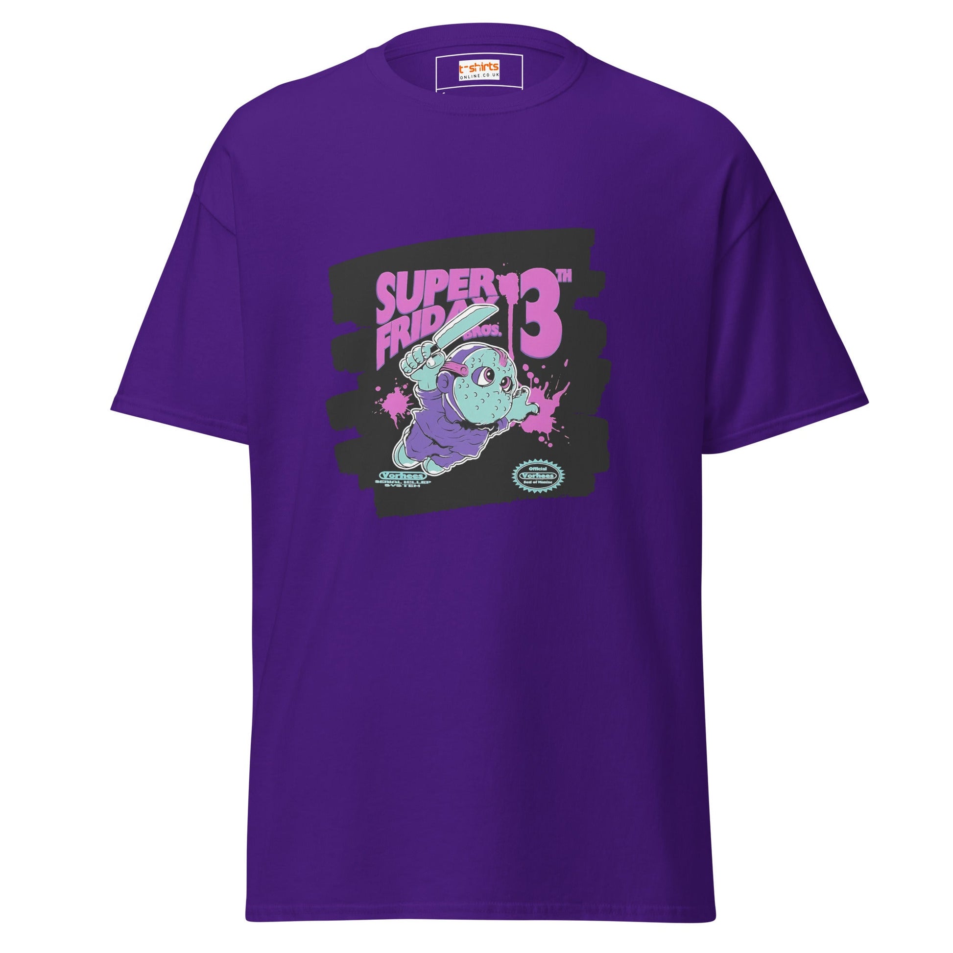 Super Friday 13th | Mashup Gamer Horror T-Shirt - Purple - T-Shirts Online