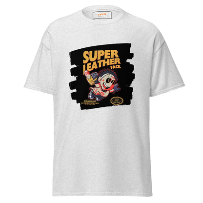 Super Leatherface | Movie Mashup T-Shirt - Ash - T-Shirts Online