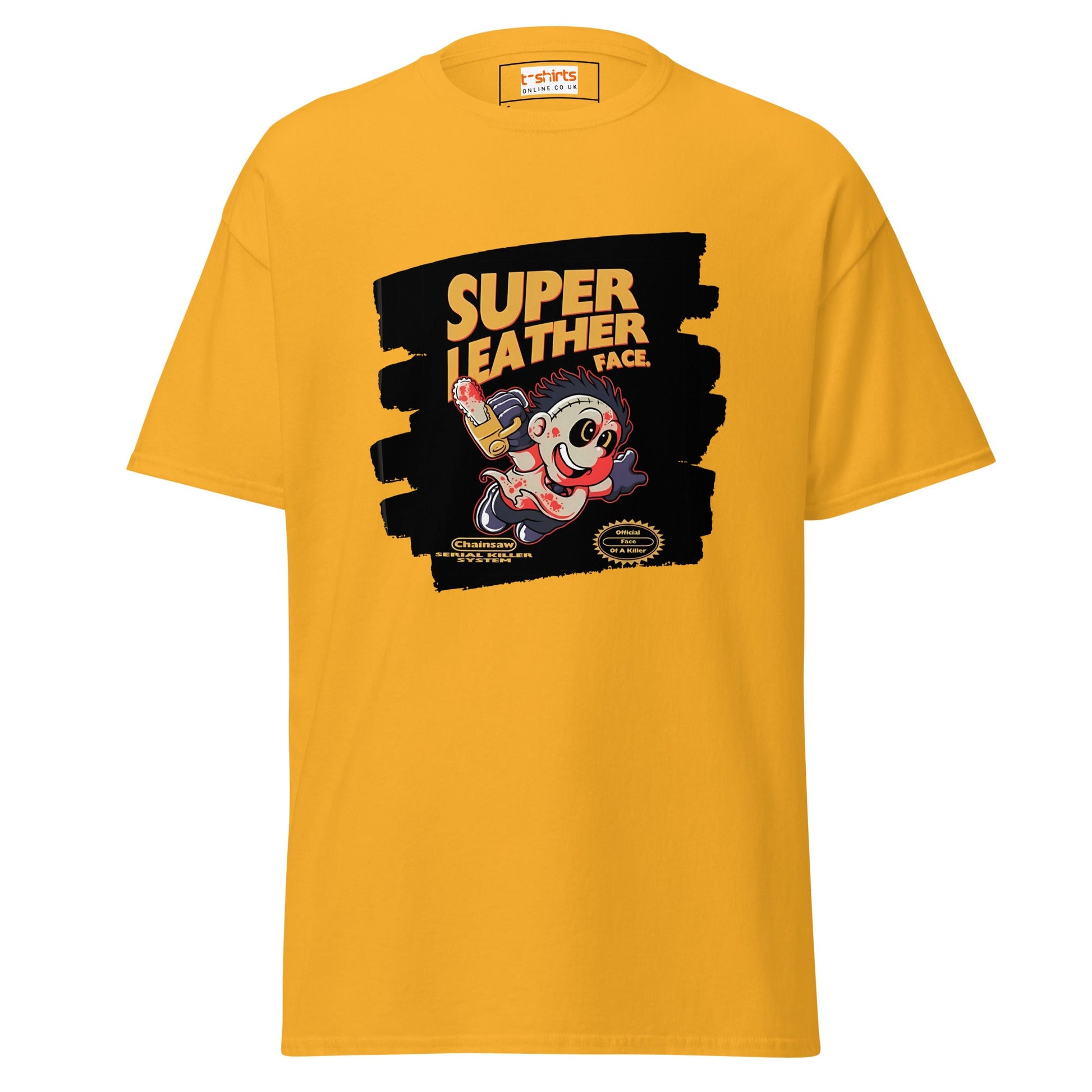 Super Leatherface | Movie Mashup T-Shirt - Gold - T-Shirts Online