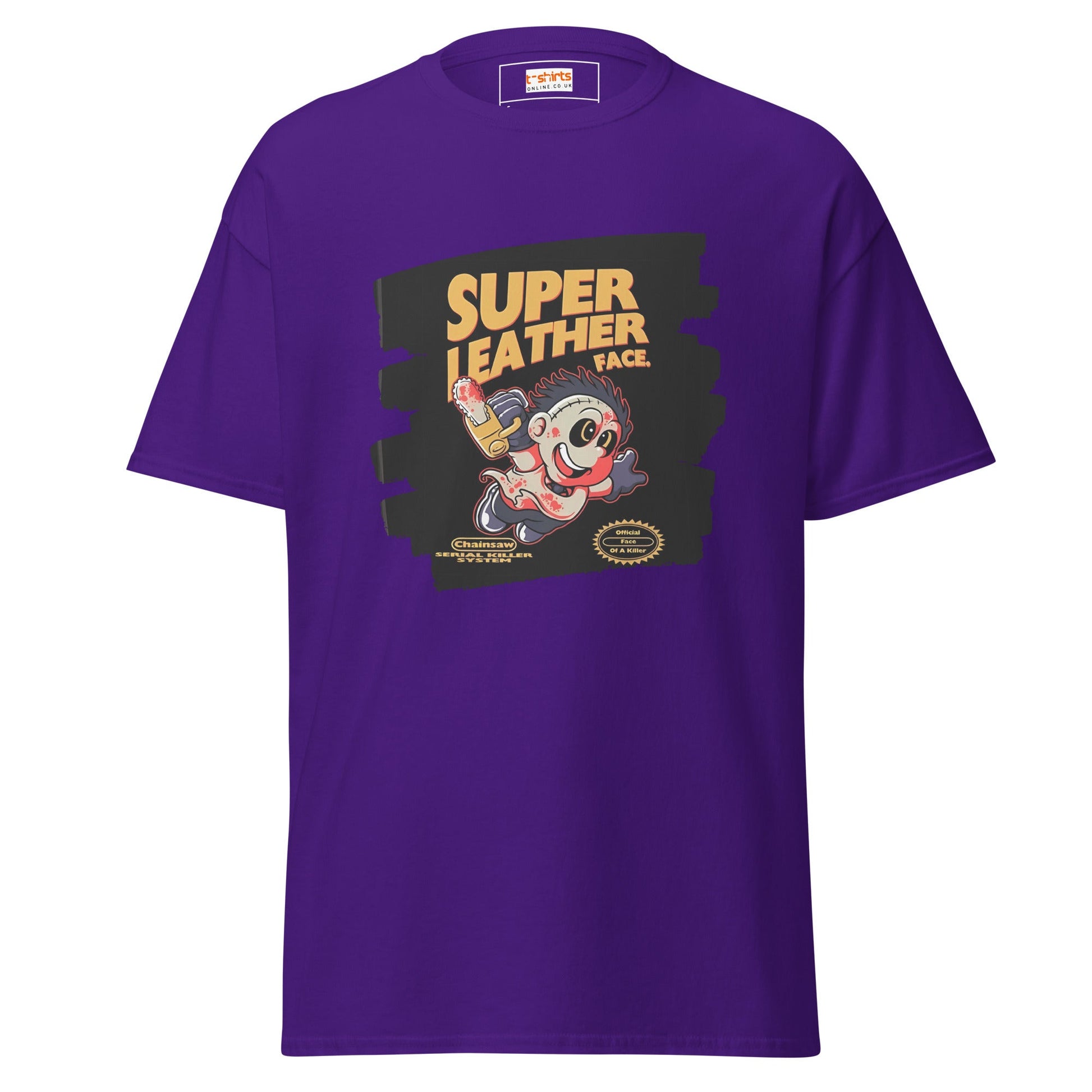 Super Leatherface | Movie Mashup T-Shirt - Purple - T-Shirts Online