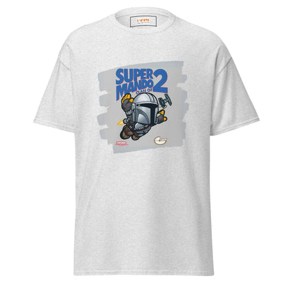 Super Mando 2 | Mandolorian Mashup Gaming T-Shirt - Ash - T-Shirts Online