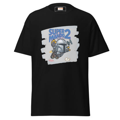 Super Mando 2 | Mandolorian Mashup Gaming T-Shirt - Black - T-Shirts Online