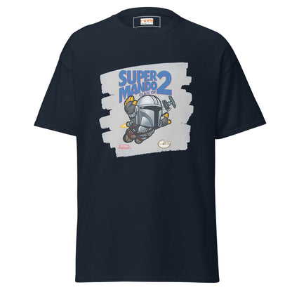 Super Mando 2 | Mandolorian Mashup Gaming T-Shirt - Navy - T-Shirts Online