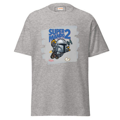 Super Mando 2 | Mandolorian Mashup Gaming T-Shirt - Sport Grey - T-Shirts Online