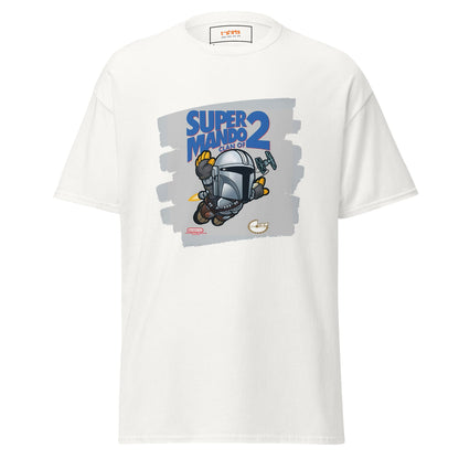 Super Mando 2 | Mandolorian Mashup Gaming T-Shirt - White - T-Shirts Online