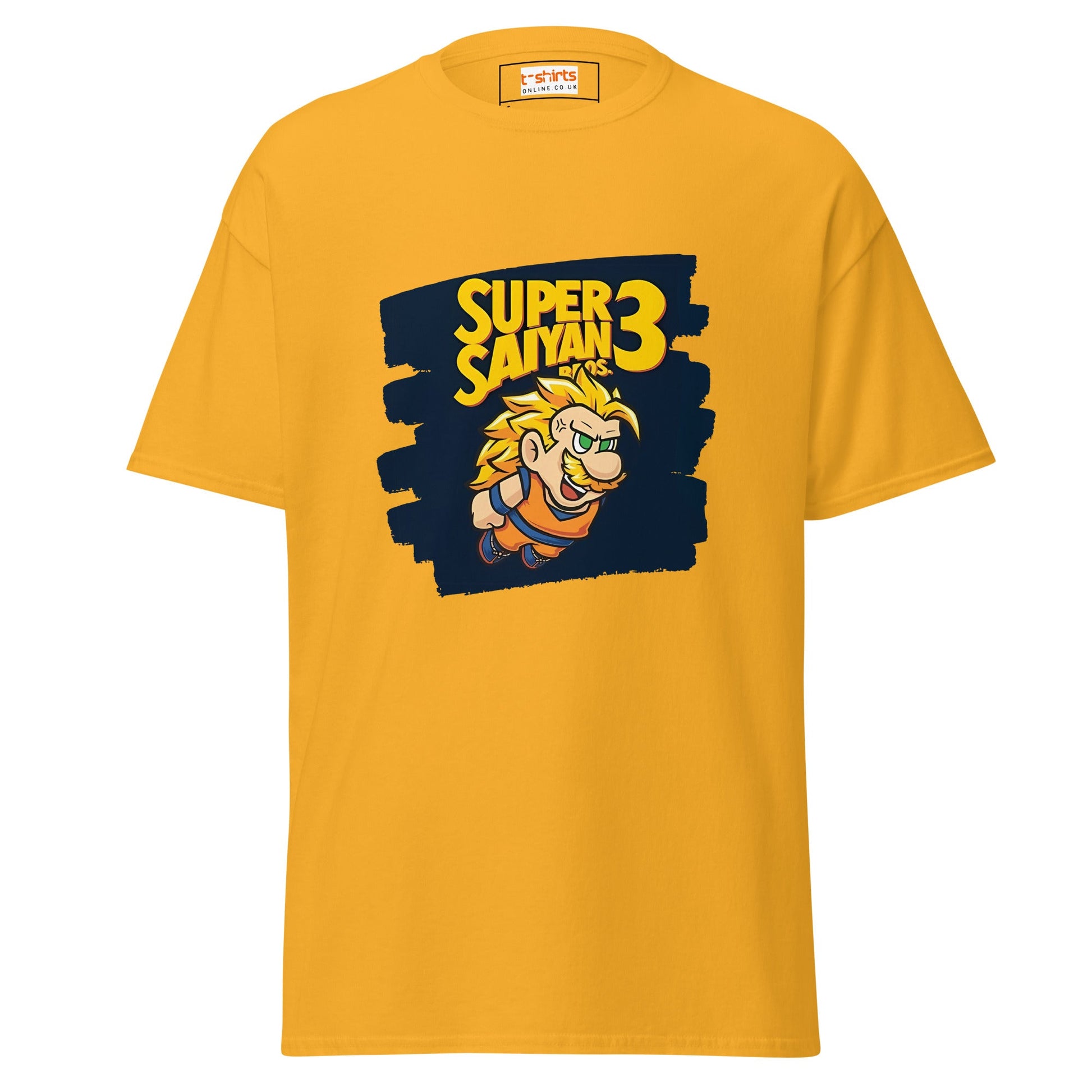Super Saiyan Bros | Mashup Gaming Anime T-Shirt - Gold - T-Shirts Online