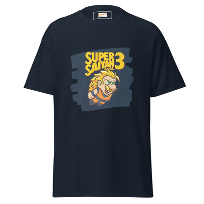 Super Saiyan Bros | Mashup Gaming Anime T-Shirt - Navy - T-Shirts Online