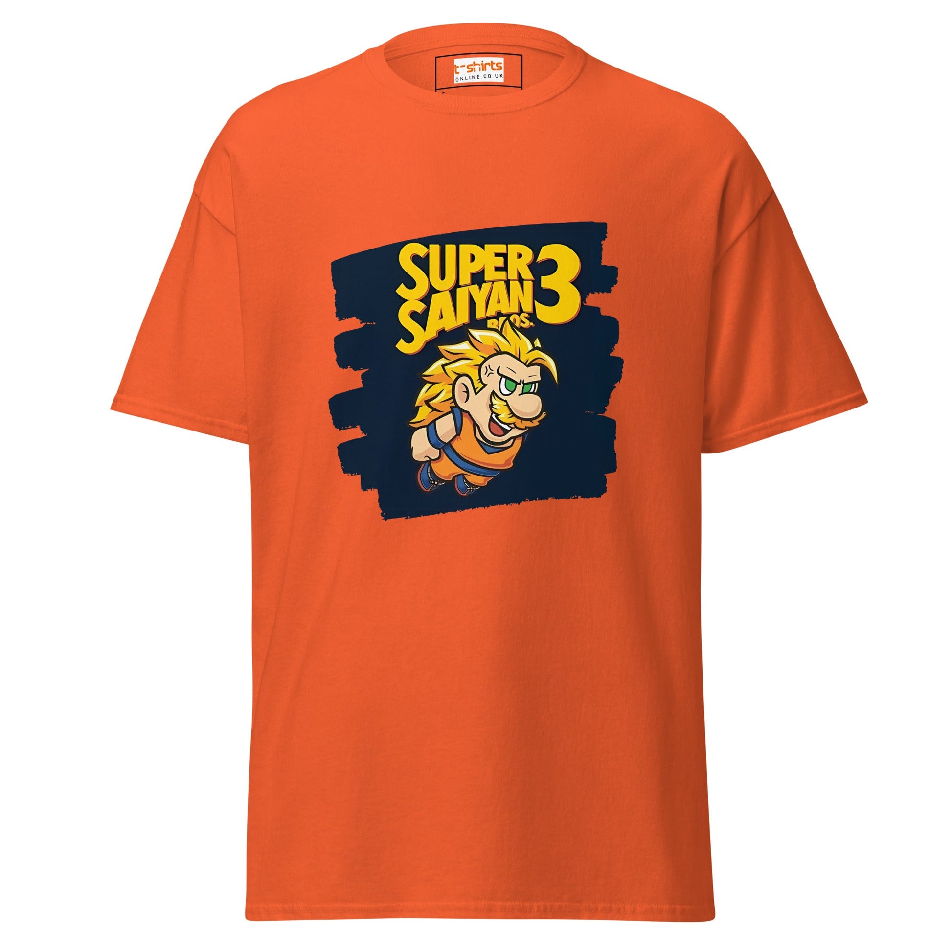 Super Saiyan Bros | Mashup Gaming Anime T-Shirt - Orange - T-Shirts Online