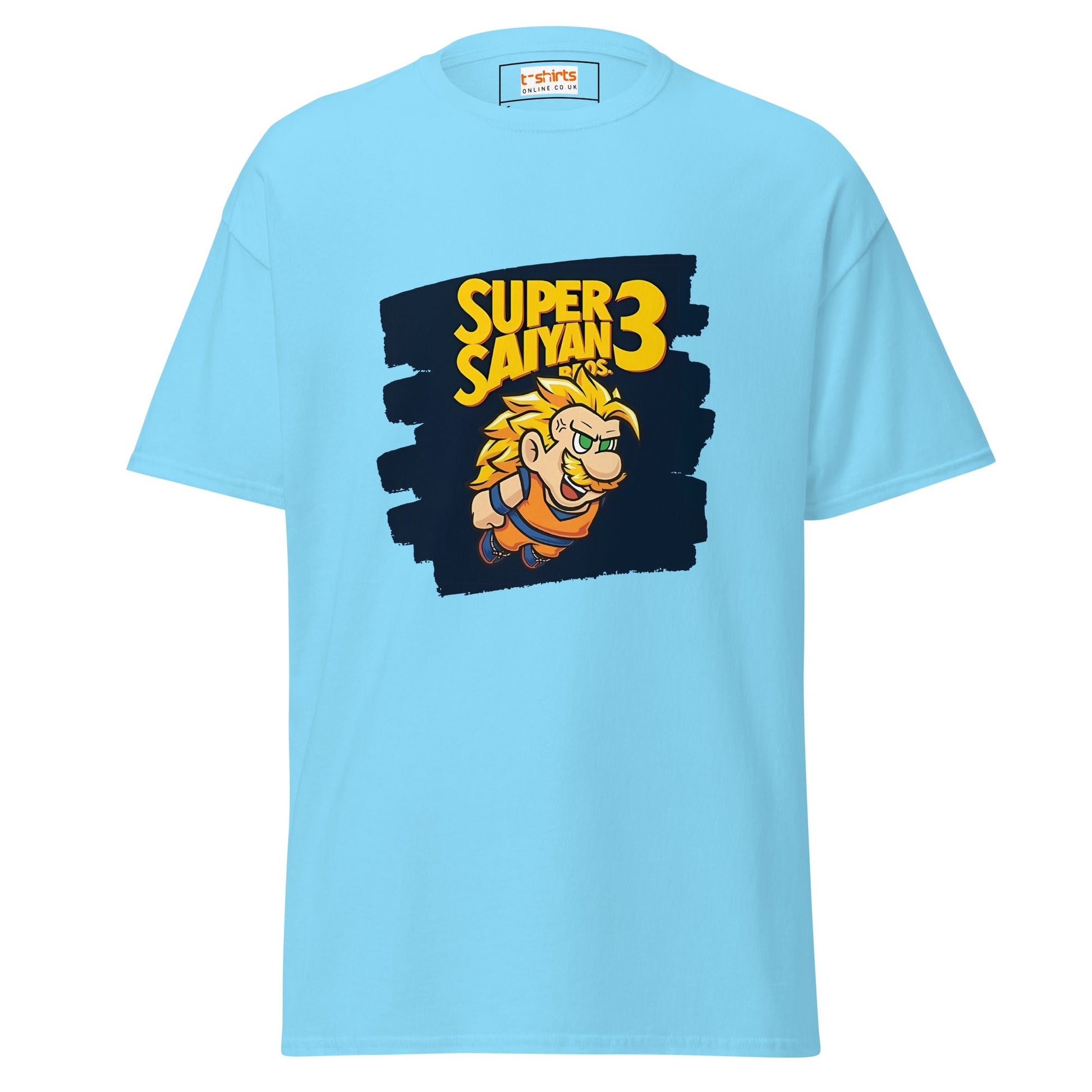 Super Saiyan Bros | Mashup Gaming Anime T-Shirt - Sky - T-Shirts Online