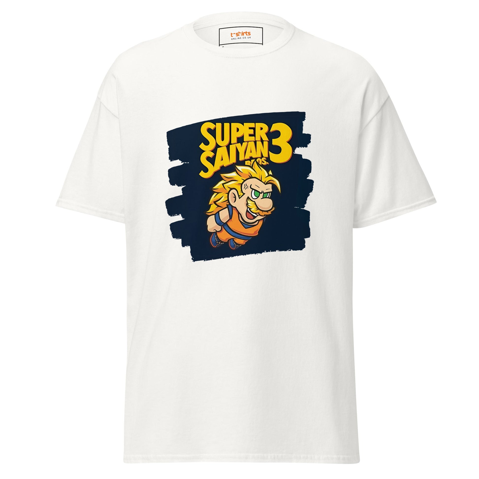 Super Saiyan Bros | Mashup Gaming Anime T-Shirt - White - T-Shirts Online