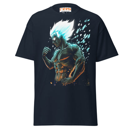 Super Saiyan Parody T-Shirt | Anime Power Mode Tee - Navy - T-Shirts Online