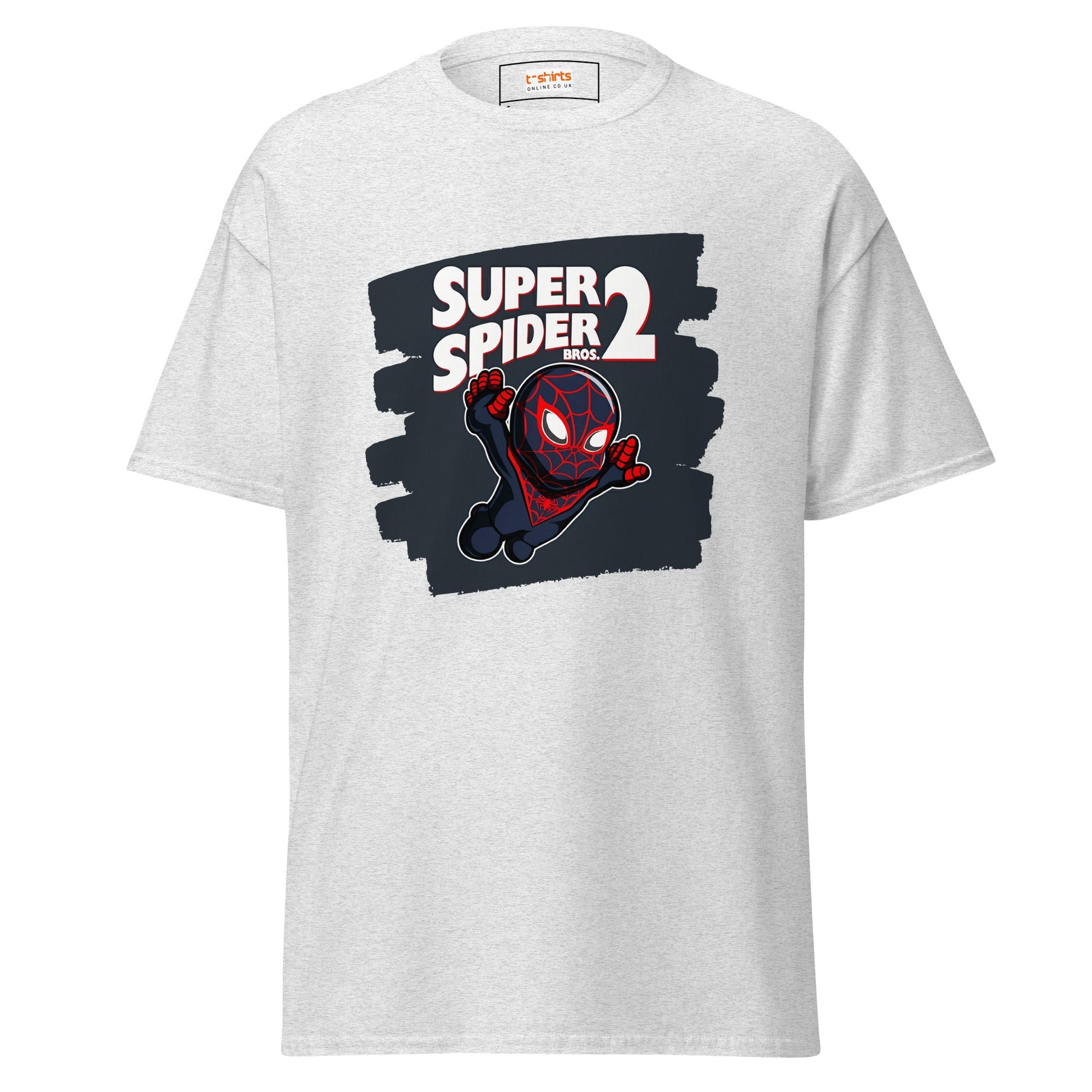 Super Spider Bros 2 | Movie Gaming T-Shirt - Ash - T-Shirts Online