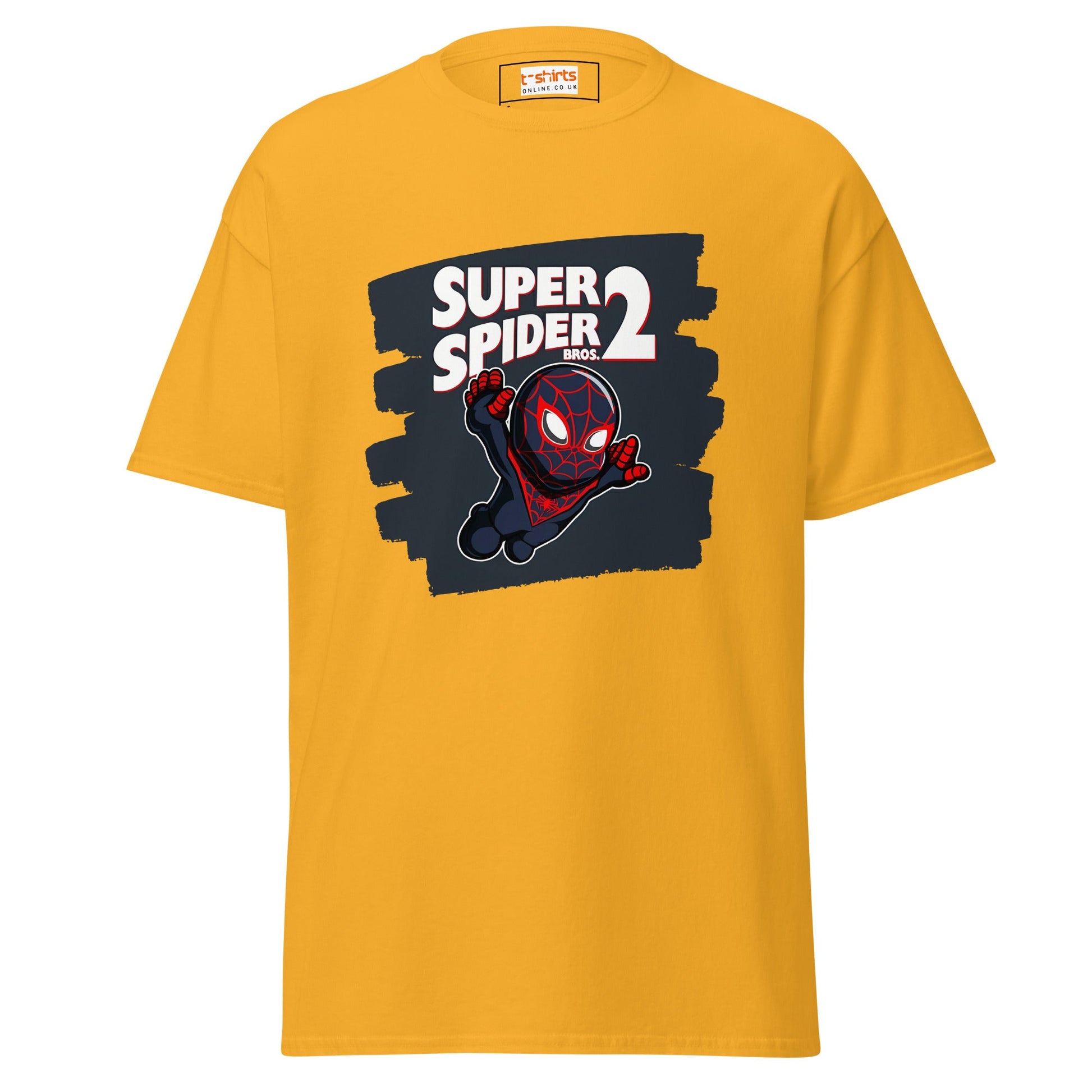 Super Spider Bros 2 | Movie Gaming T-Shirt - Gold - T-Shirts Online