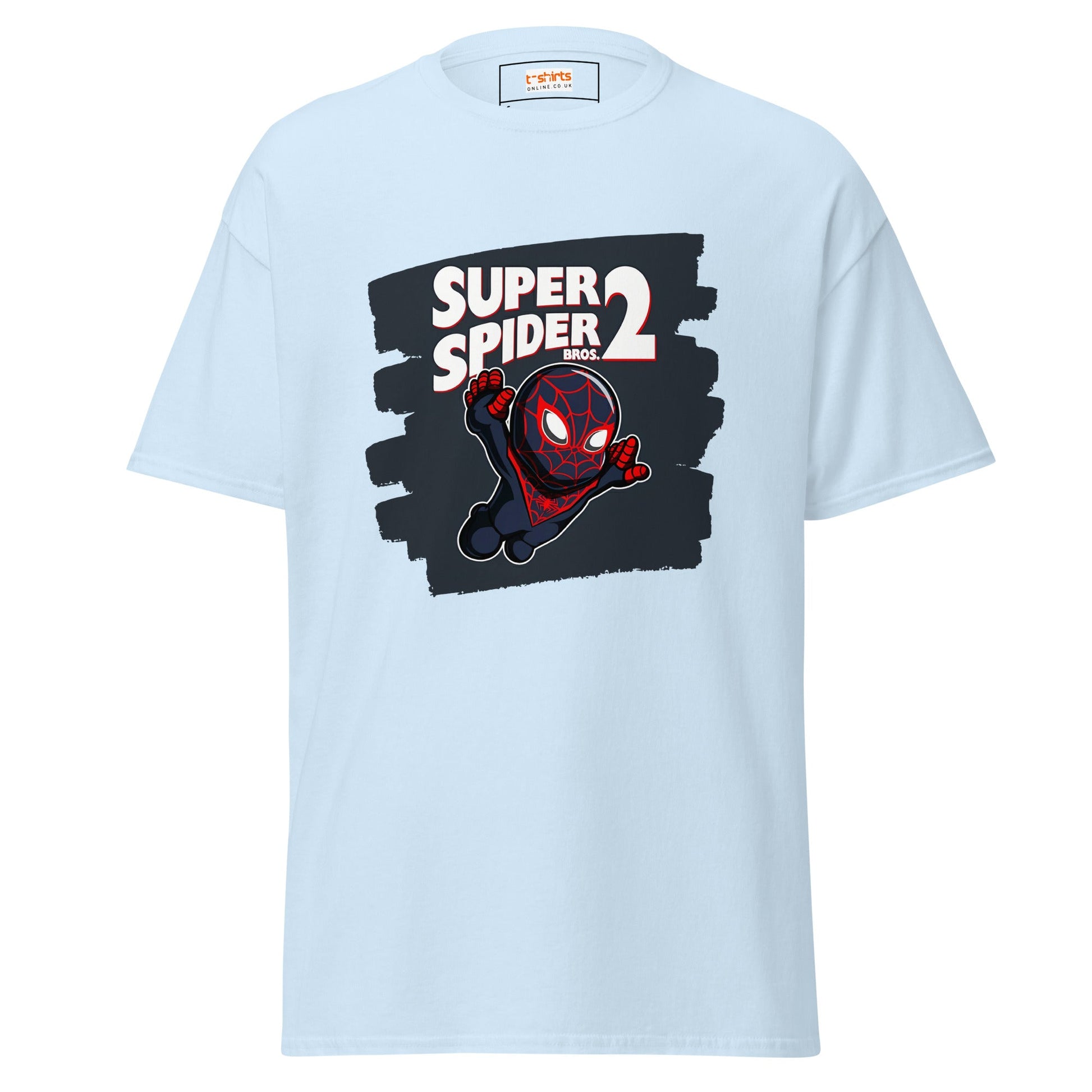 Super Spider Bros 2 | Movie Gaming T-Shirt - Light Blue - T-Shirts Online