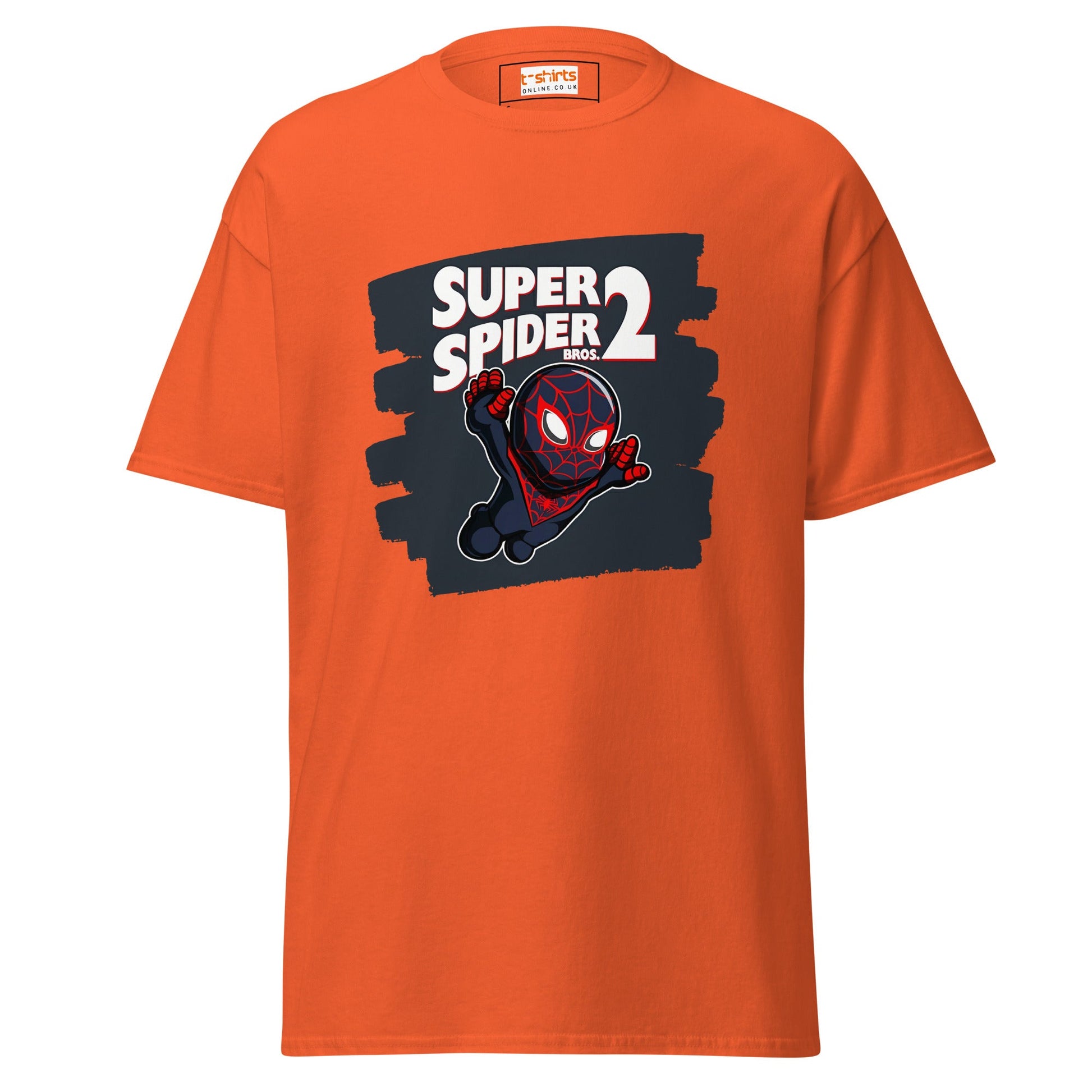 Super Spider Bros 2 | Movie Gaming T-Shirt - Orange - T-Shirts Online