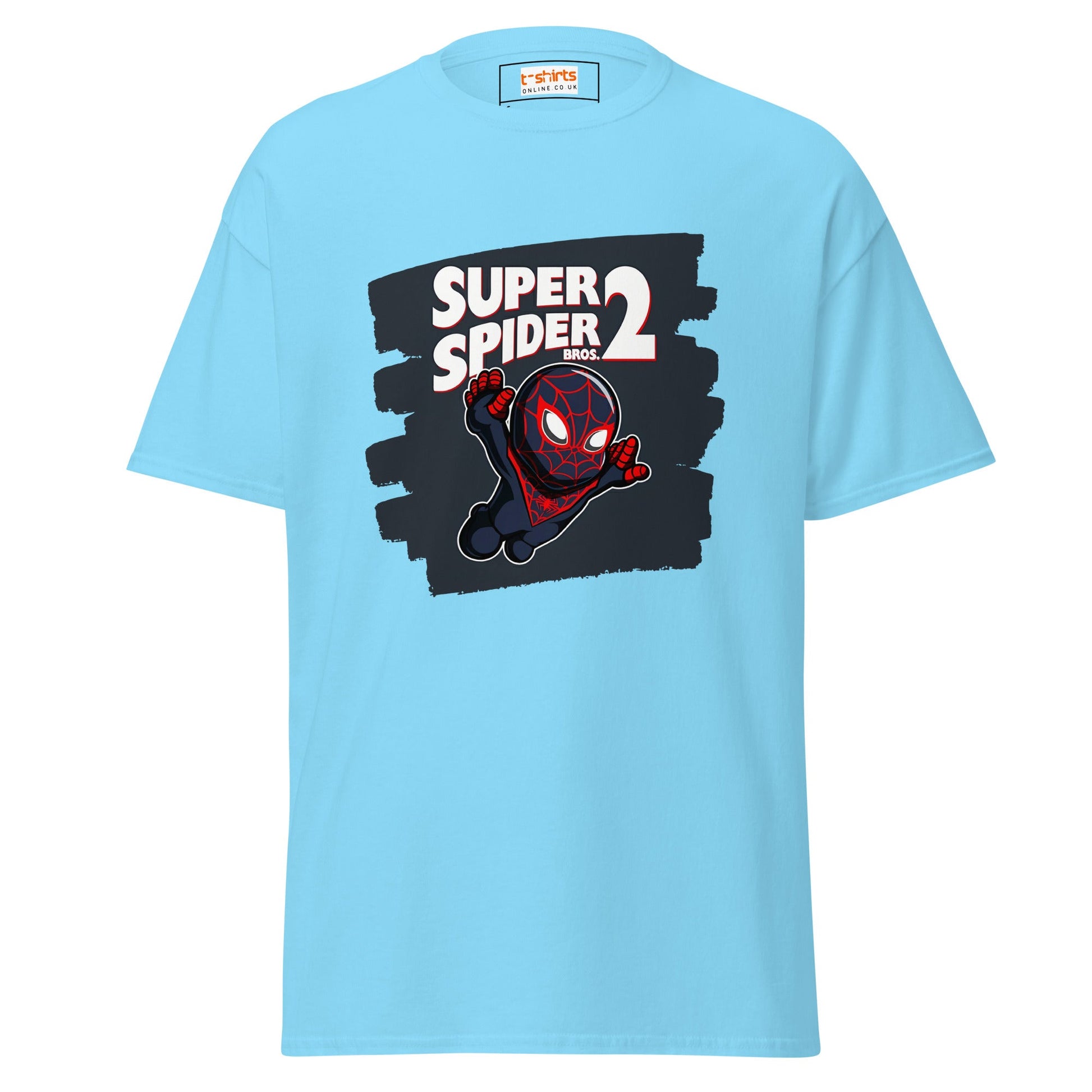 Super Spider Bros 2 | Movie Gaming T-Shirt - Sky - T-Shirts Online