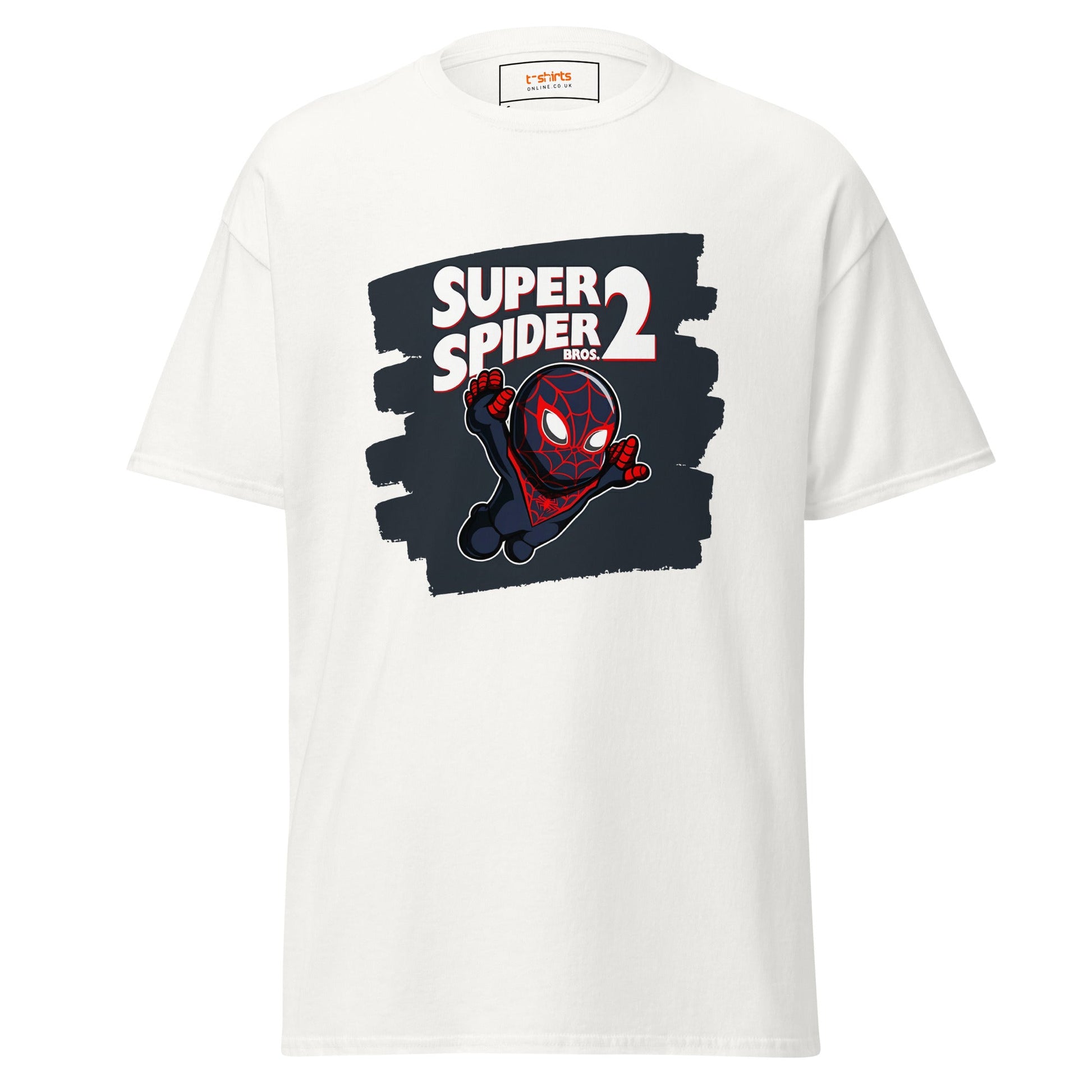 Super Spider Bros 2 | Movie Gaming T-Shirt - White - T-Shirts Online