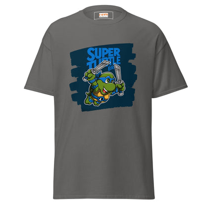 Super Turtle Bros | Gaming Movie T-Shirt - Charcoal - T-Shirts Online