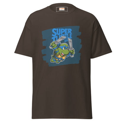 Super Turtle Bros | Gaming Movie T-Shirt - Dark Chocolate - T-Shirts Online