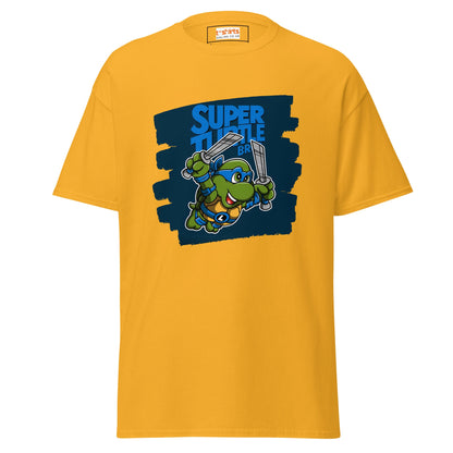 Super Turtle Bros | Gaming Movie T-Shirt - Gold - T-Shirts Online