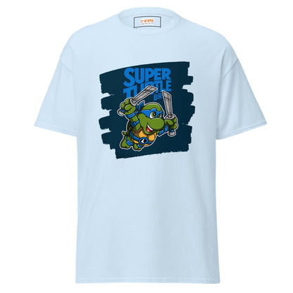 Super Turtle Bros | Gaming Movie T-Shirt - Light Blue - T-Shirts Online