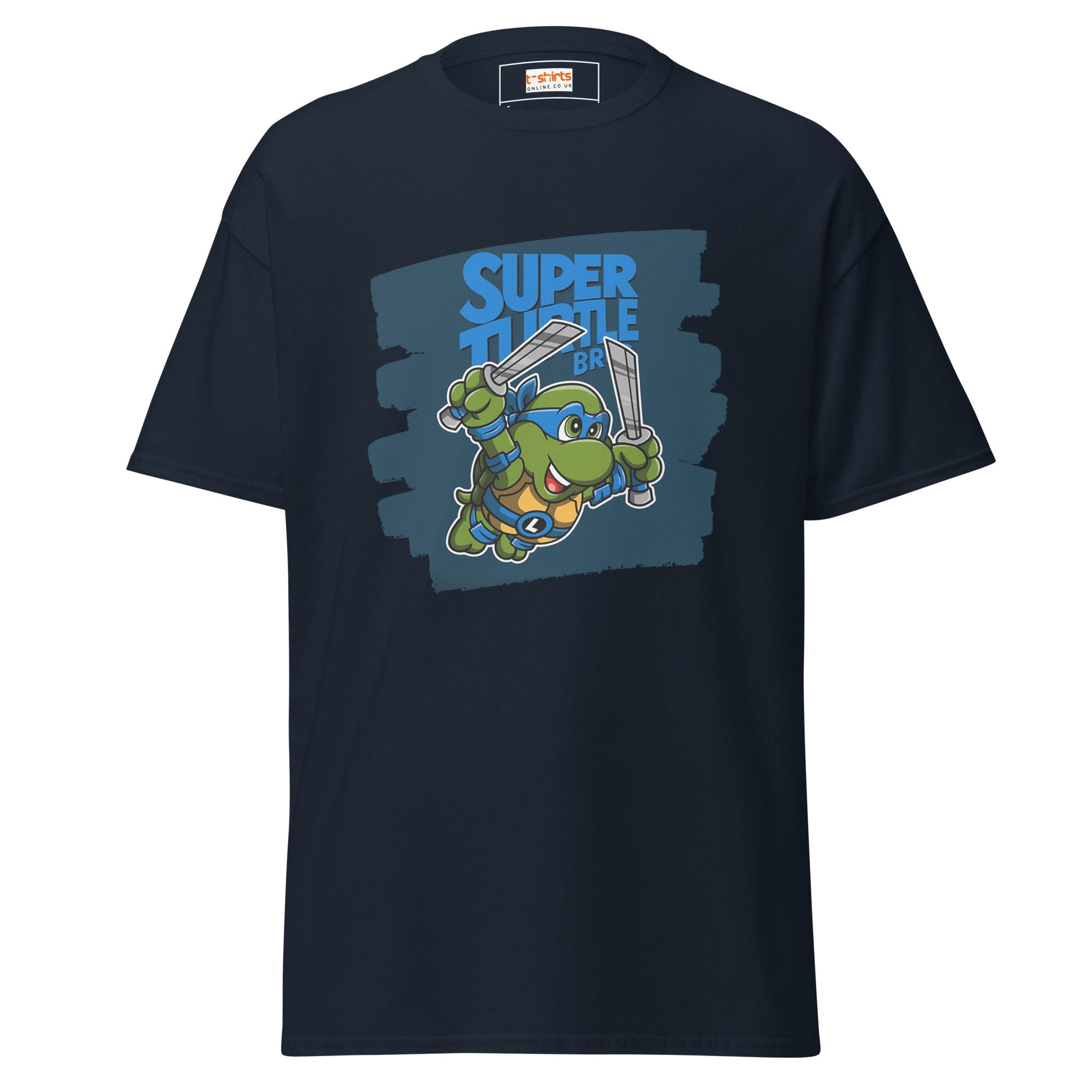 Super Turtle Bros | Gaming Movie T-Shirt - Navy - T-Shirts Online