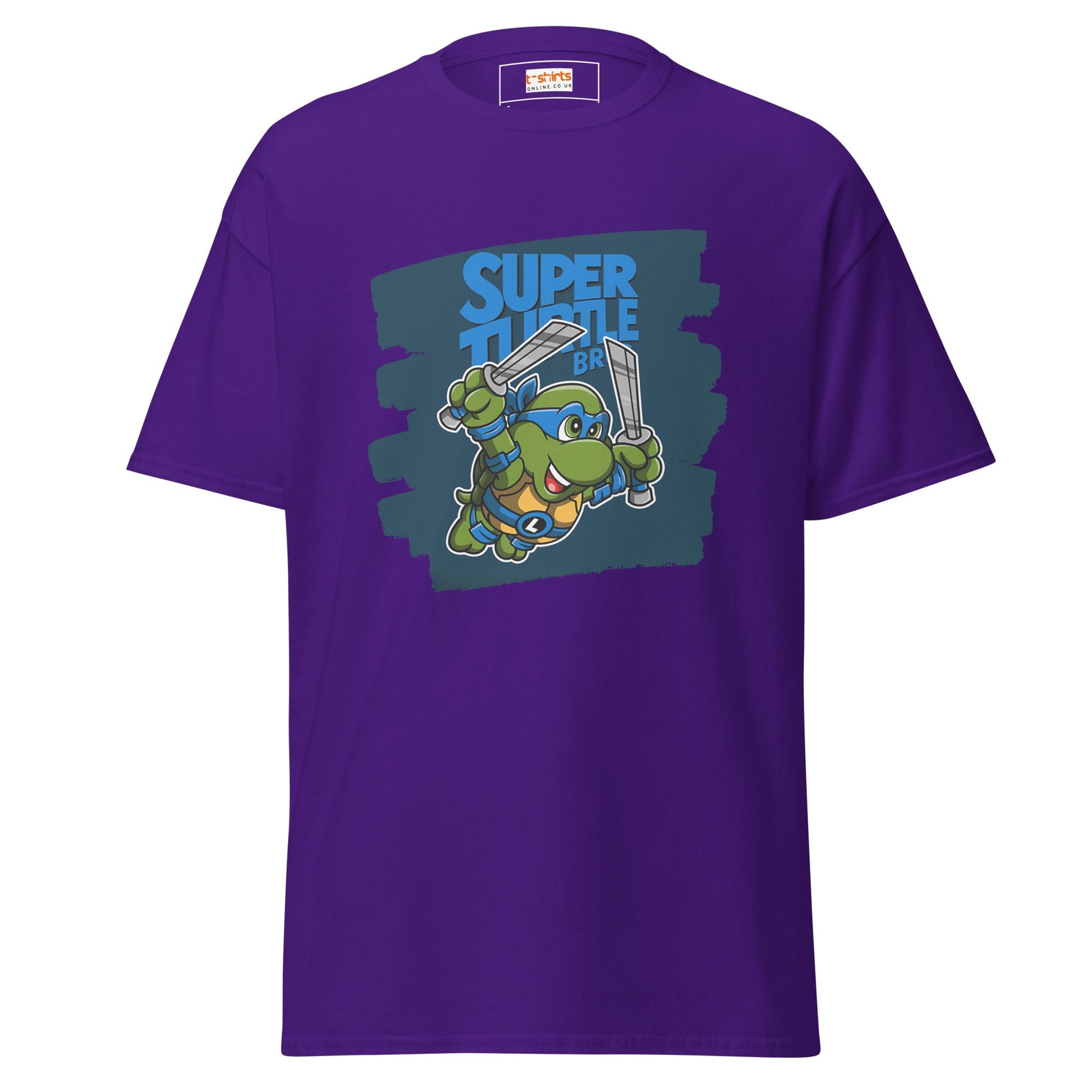Super Turtle Bros | Gaming Movie T-Shirt - Purple - T-Shirts Online