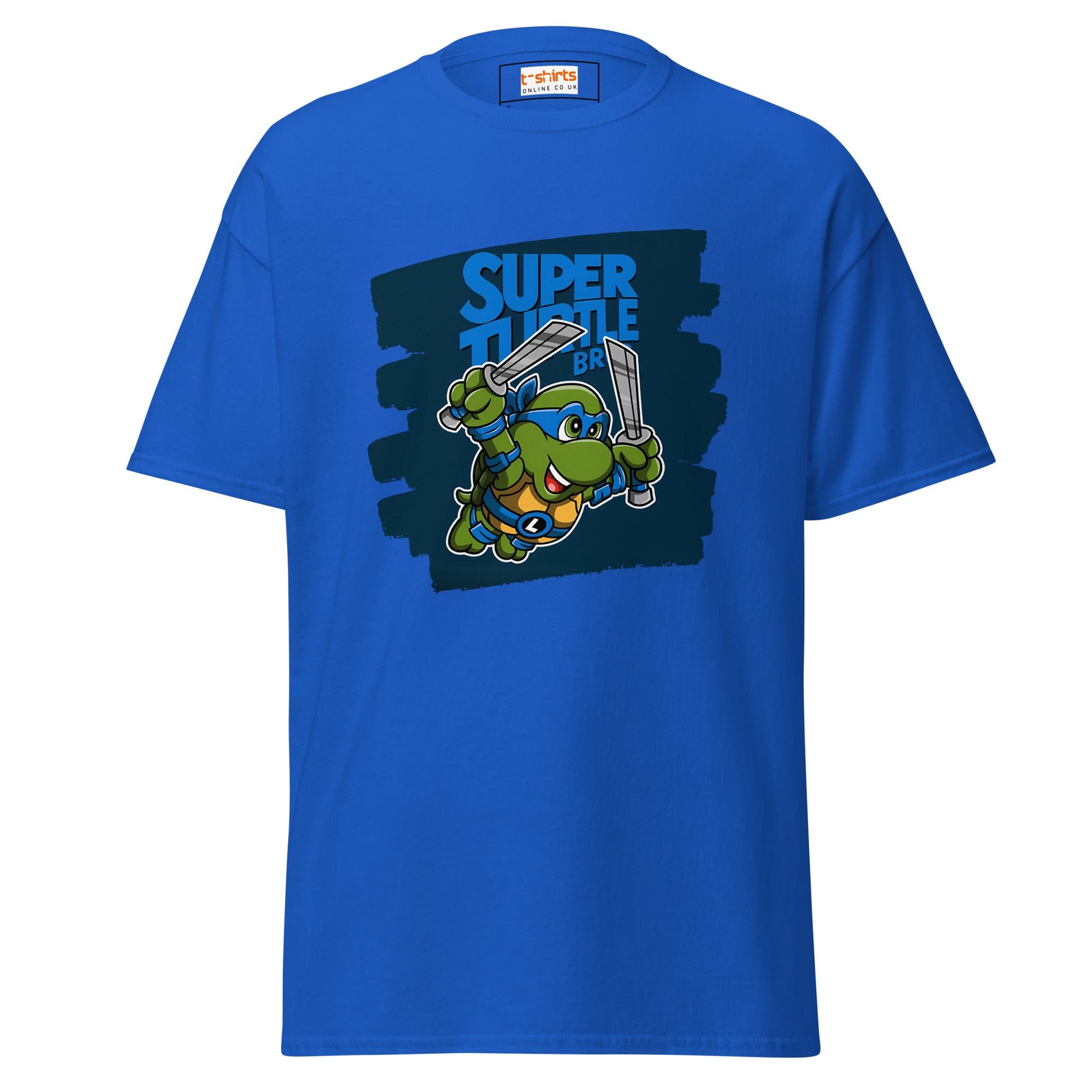 Super Turtle Bros | Gaming Movie T-Shirt - Royal - T-Shirts Online