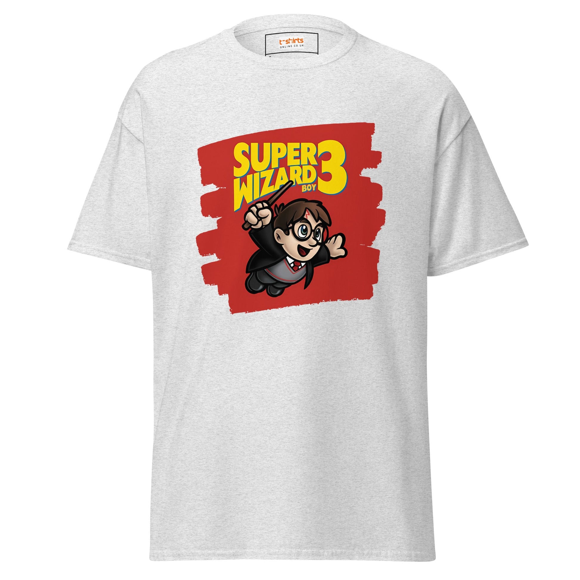 Super Wizard 3 | Mashup Gaming T-Shirt - Ash - T-Shirts Online