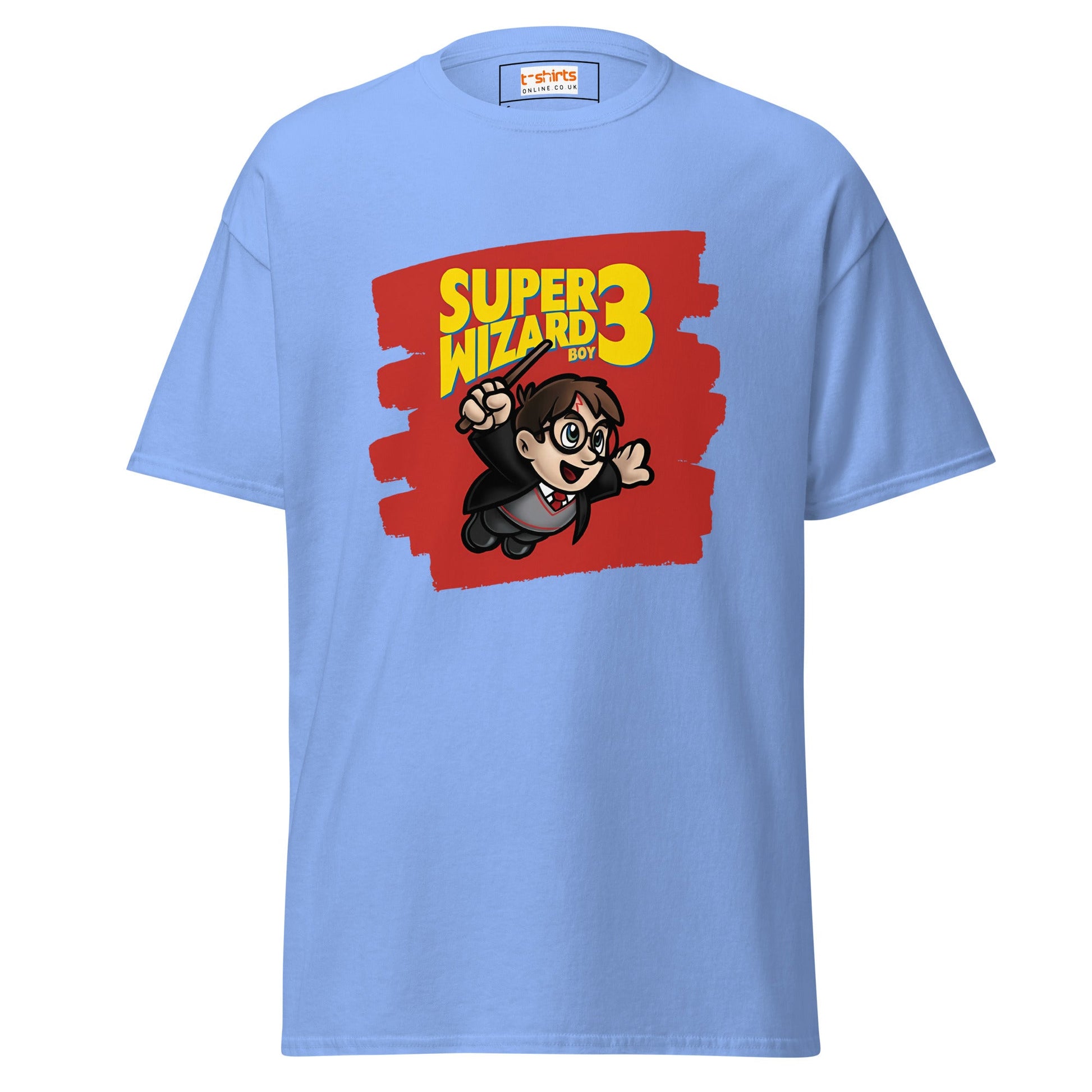 Super Wizard 3 | Mashup Gaming T-Shirt - Carolina Blue - T-Shirts Online