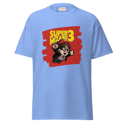 Super Wizard 3 | Mashup Gaming T-Shirt - Carolina Blue - T-Shirts Online