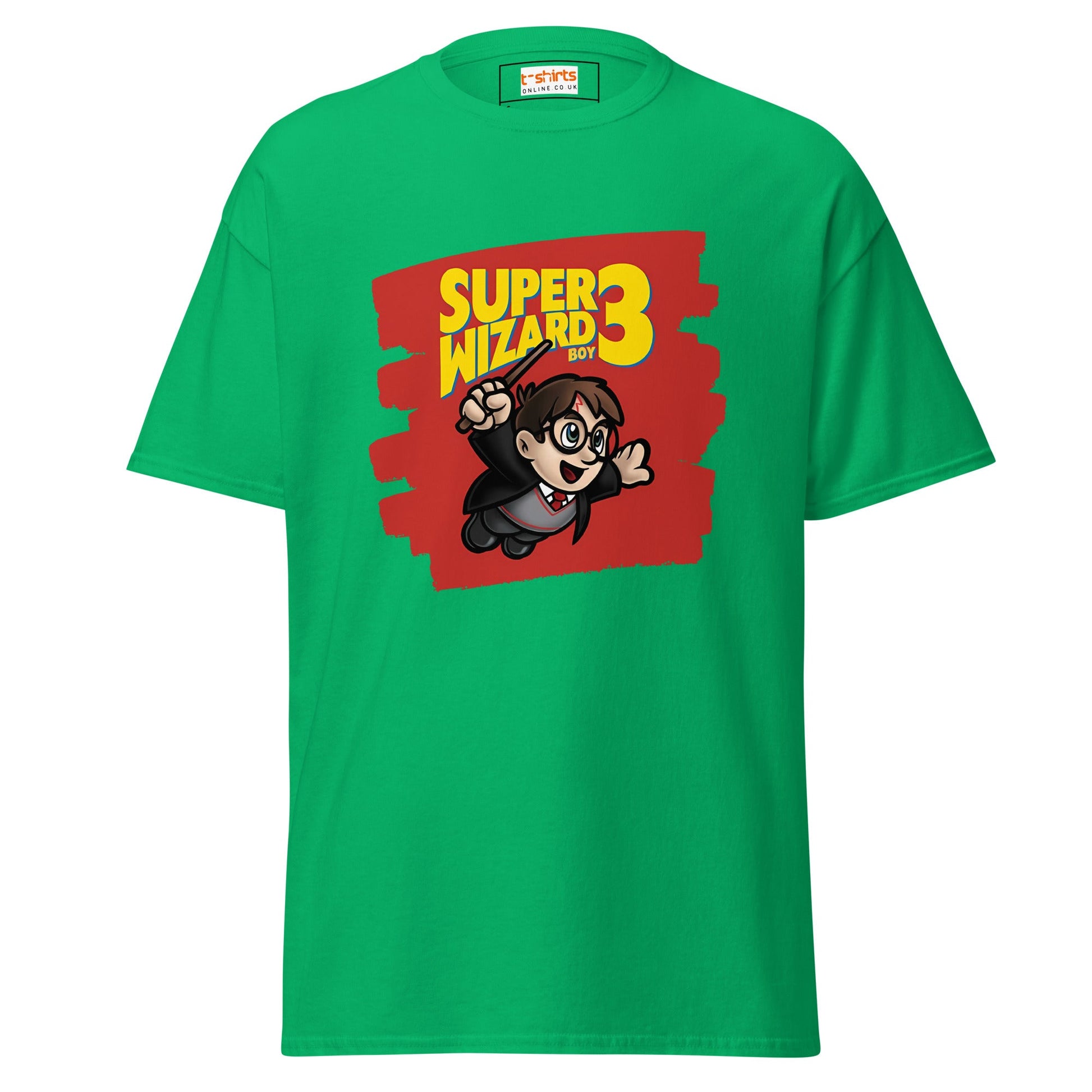 Super Wizard 3 | Mashup Gaming T-Shirt - Irish Green - T-Shirts Online