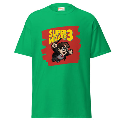 Super Wizard 3 | Mashup Gaming T-Shirt - Irish Green - T-Shirts Online
