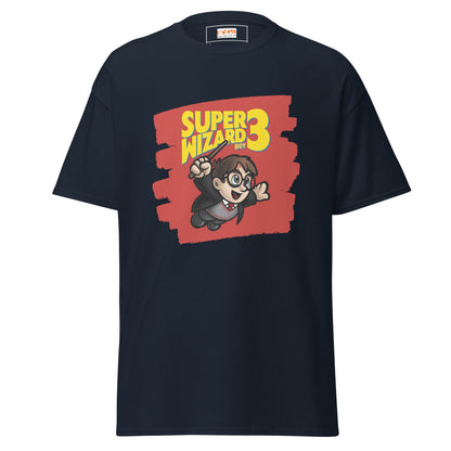 Super Wizard 3 | Mashup Gaming T-Shirt - Navy - T-Shirts Online